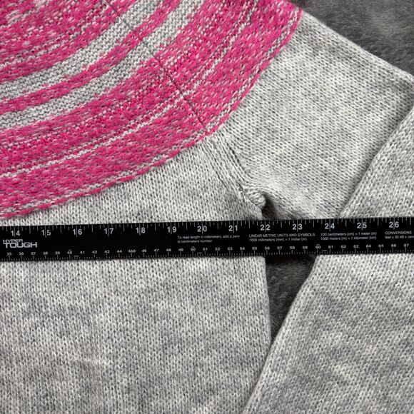 Loft Sweater Lot of 4 Stripes Floral Ladybug Pink Yellow Gray Size Large C131 - Picture 3 of 16